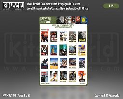 Kitsworld 1/35 Scale - WWII SAV Propaganda Posters - British Commonwealth 